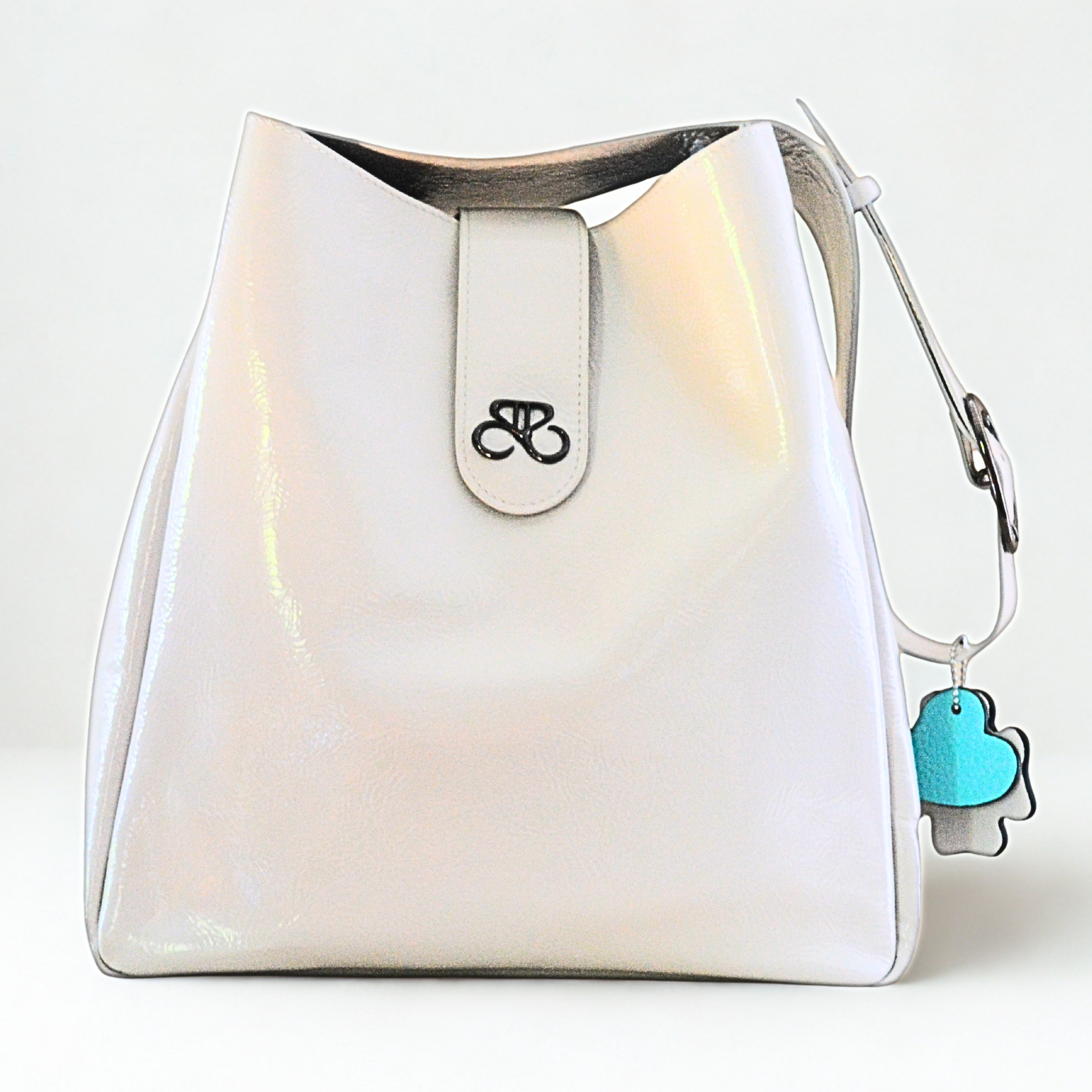 Bolso Ibiza - piel napa Charol - Blanco