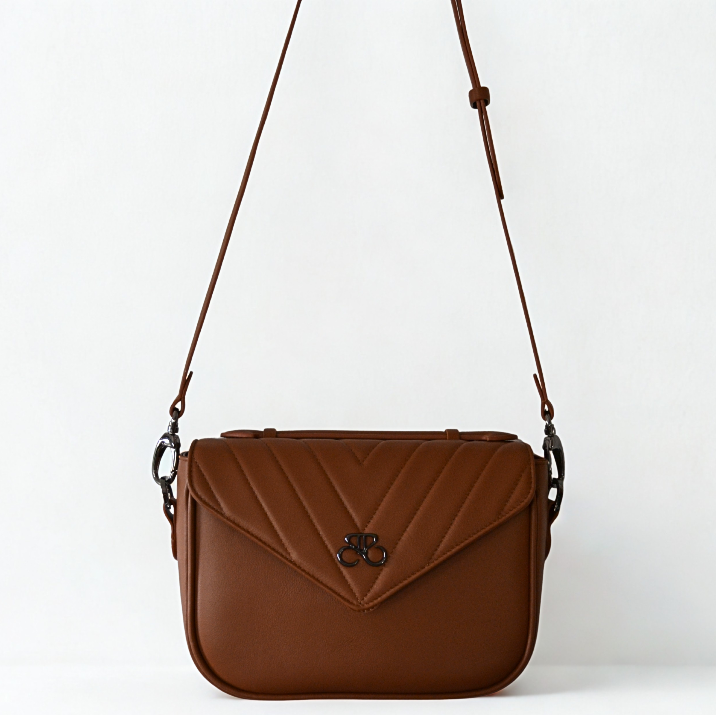 Bolso Bandolera Milan - Velvet - Marron