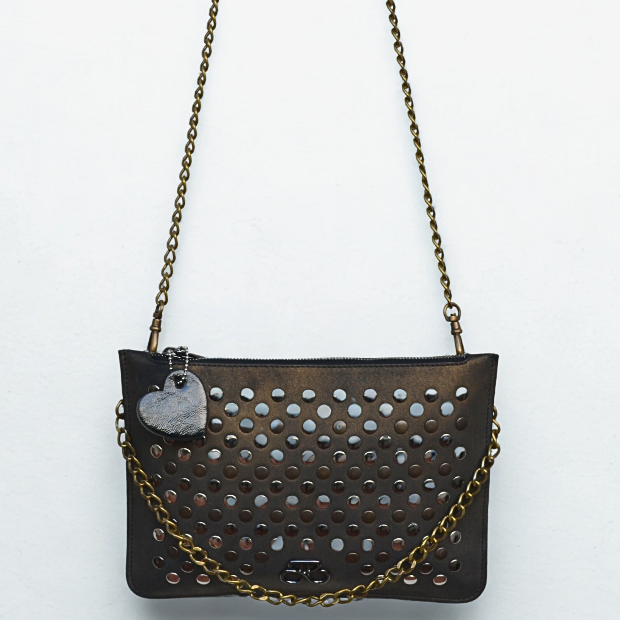 Maria Blois - Clutch Bronce viejo con tachas