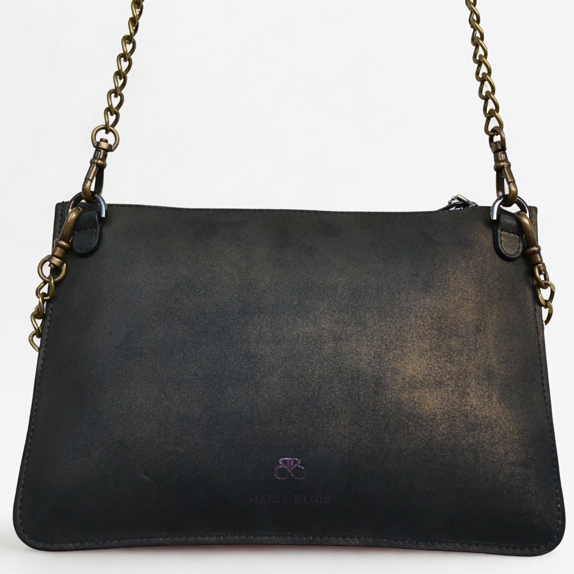 Maria Blois - Clutch Bronce viejo con tachas