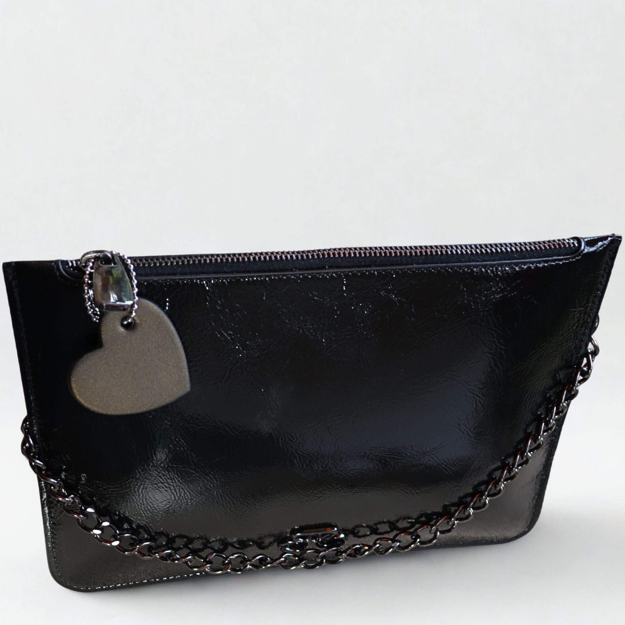 Maria Blois - Clutch Ginebra - negro piel charol