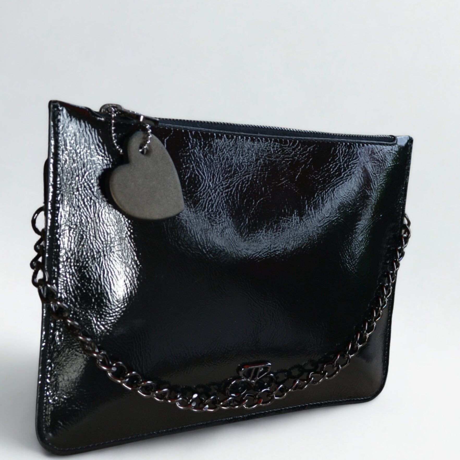 Maria Blois - Clutch Ginebra - negro piel charol