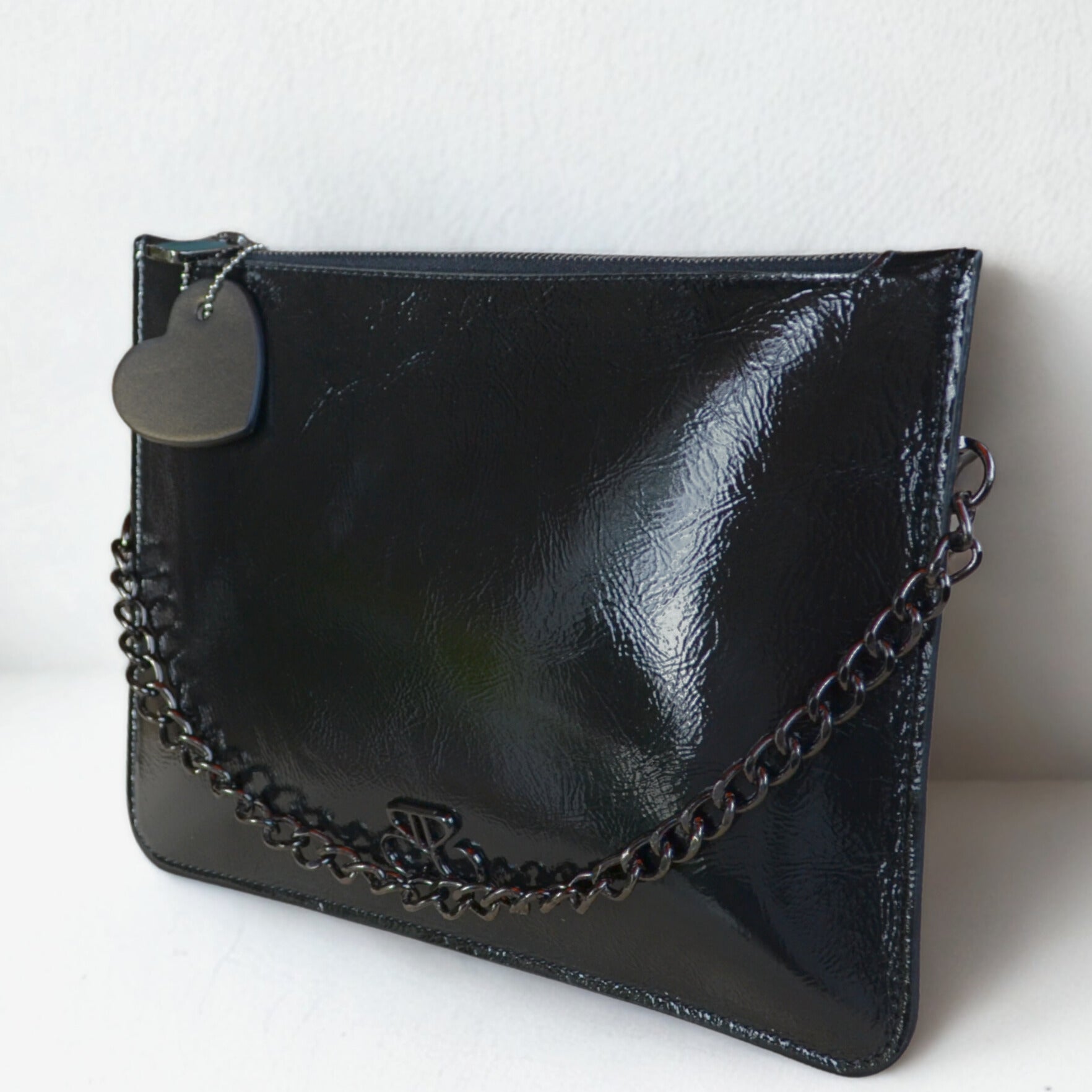 Maria Blois - Clutch Ginebra - negro piel charol