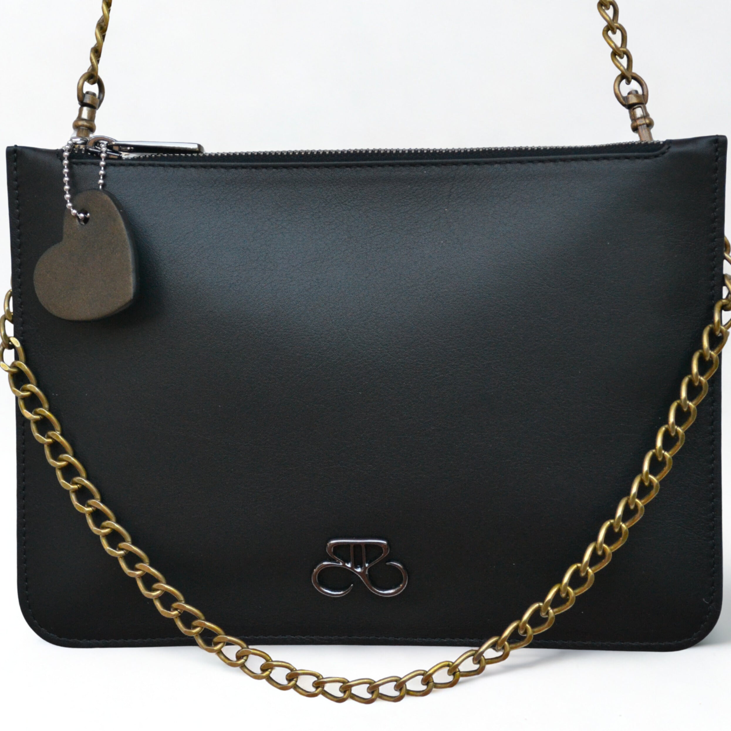 Maria Blois - Clutch Ginebra - negro piel napa liso