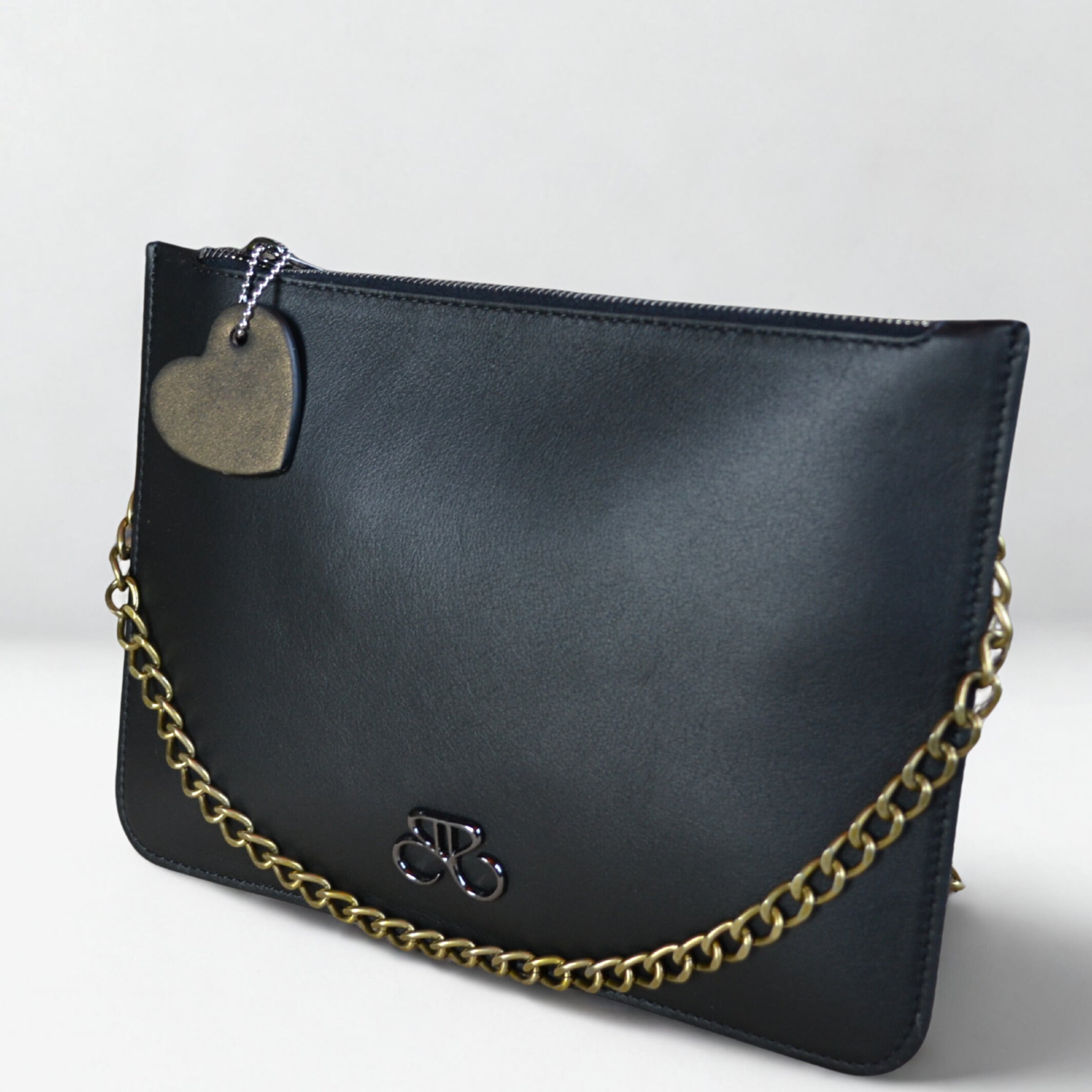 Maria Blois - Clutch Ginebra - negro piel napa liso