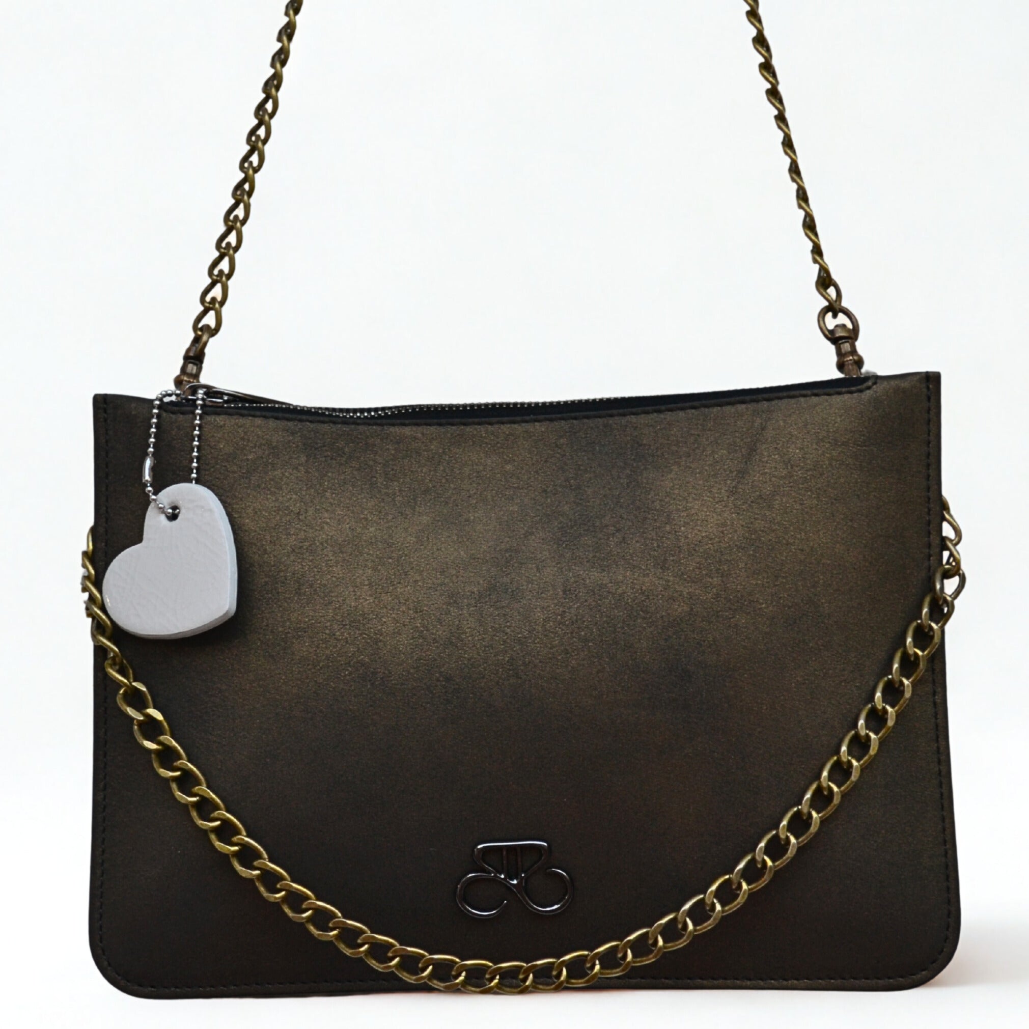 Maria Blois - Clutch Bronce viejo liso