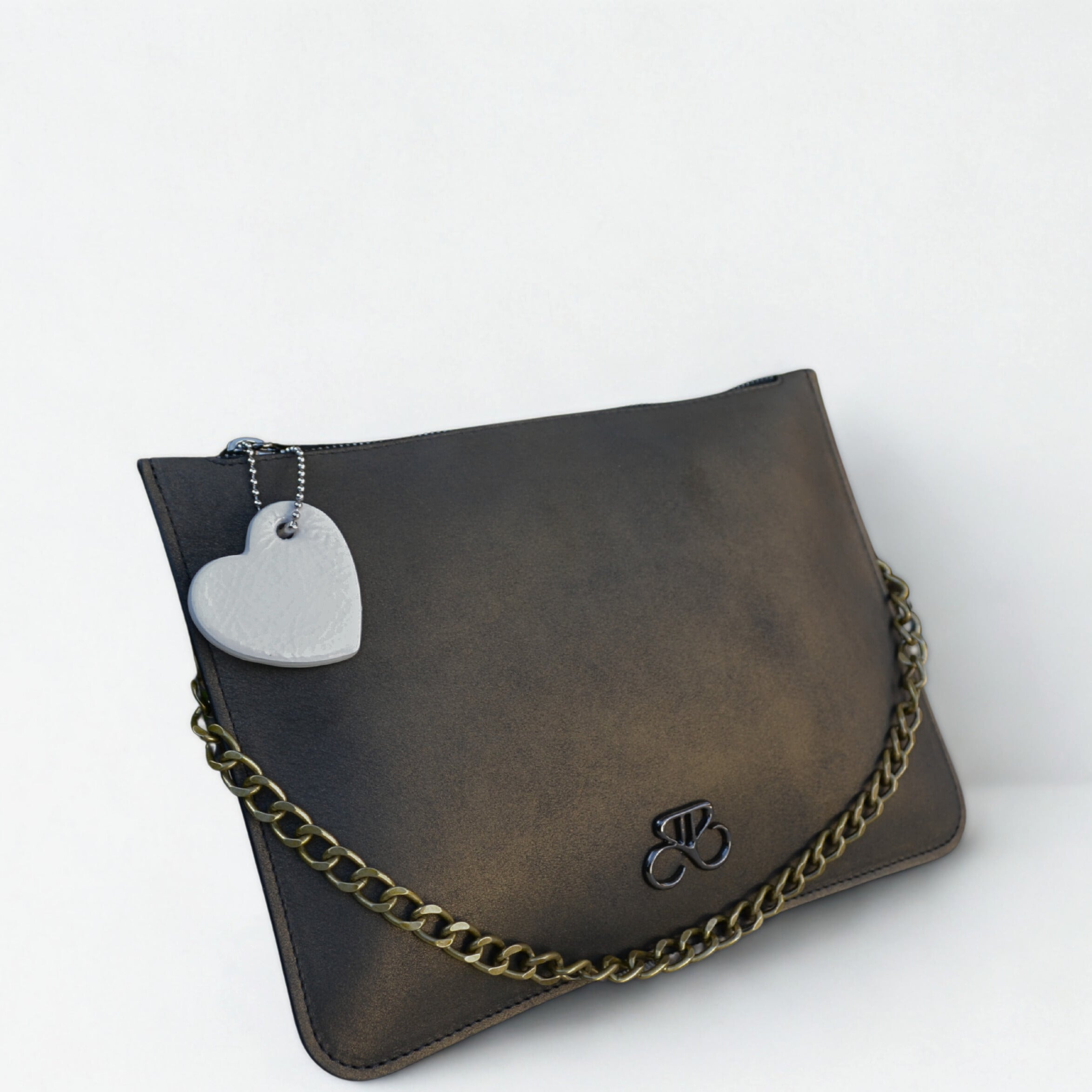 Maria Blois - Clutch Bronce viejo liso