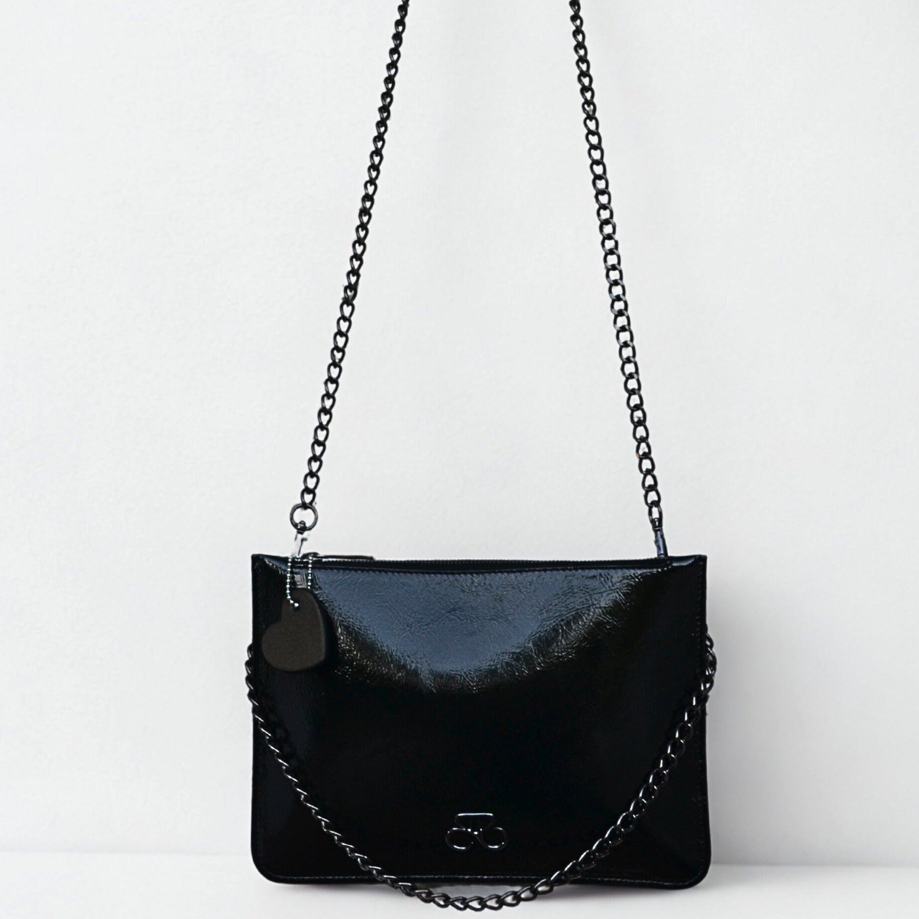 Maria Blois - Clutch Ginebra - negro piel charol
