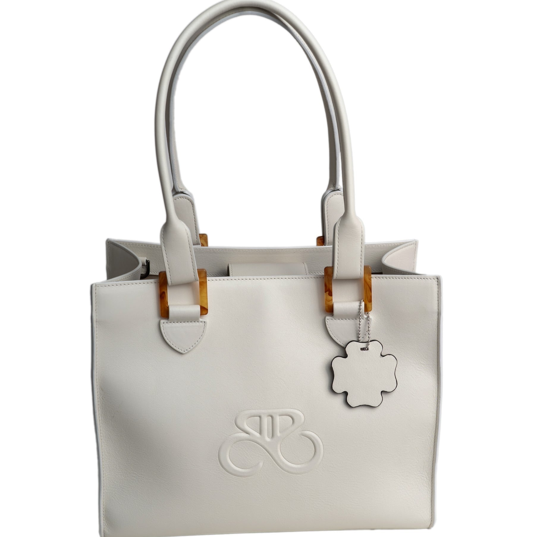 Iris Tote bag - nappa leather - soft white