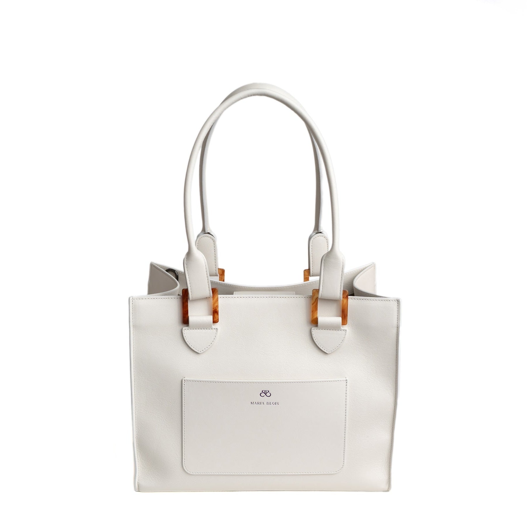 Tote bag Iris - piel napa - Blanco