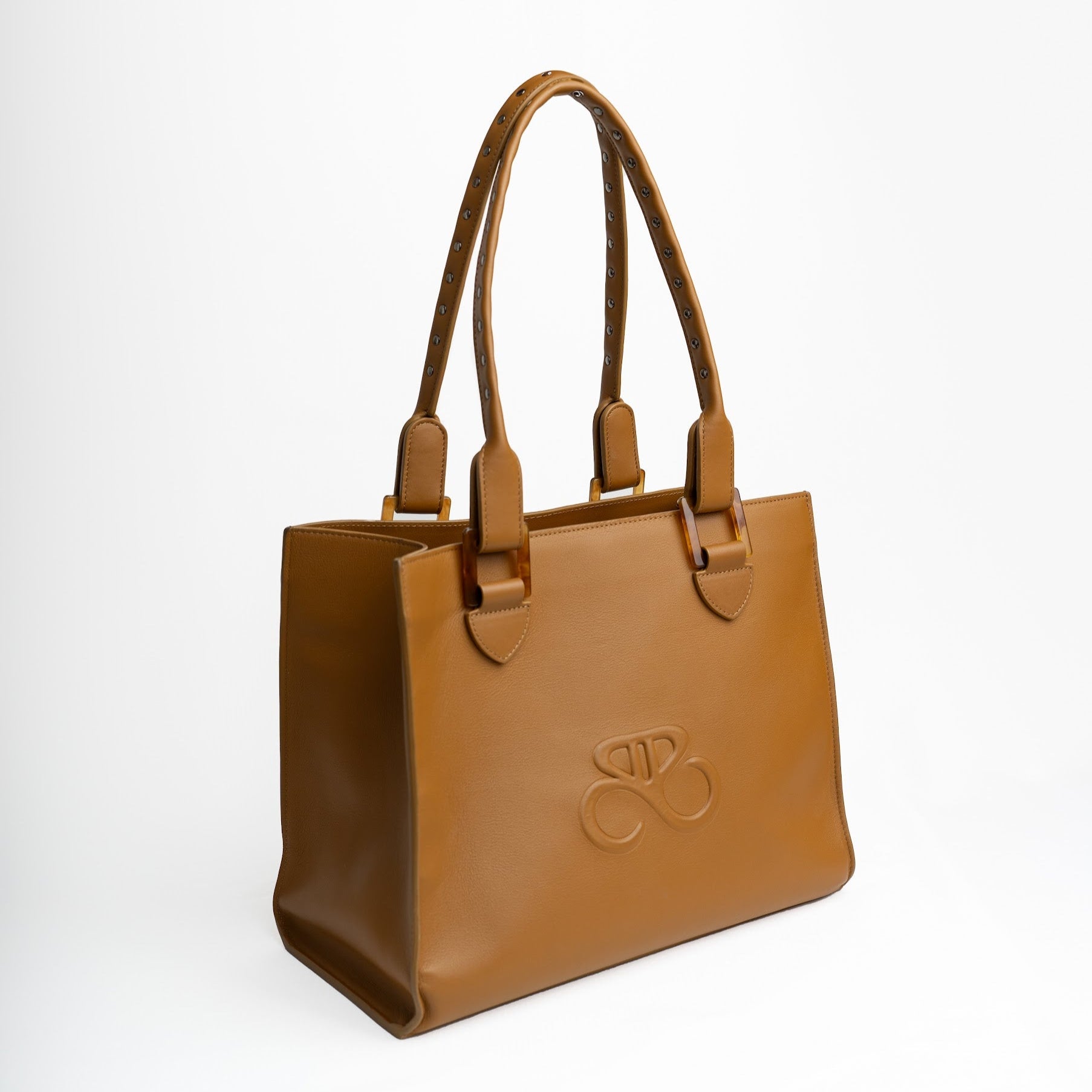 Tote bag Iris - piel napa - Marron