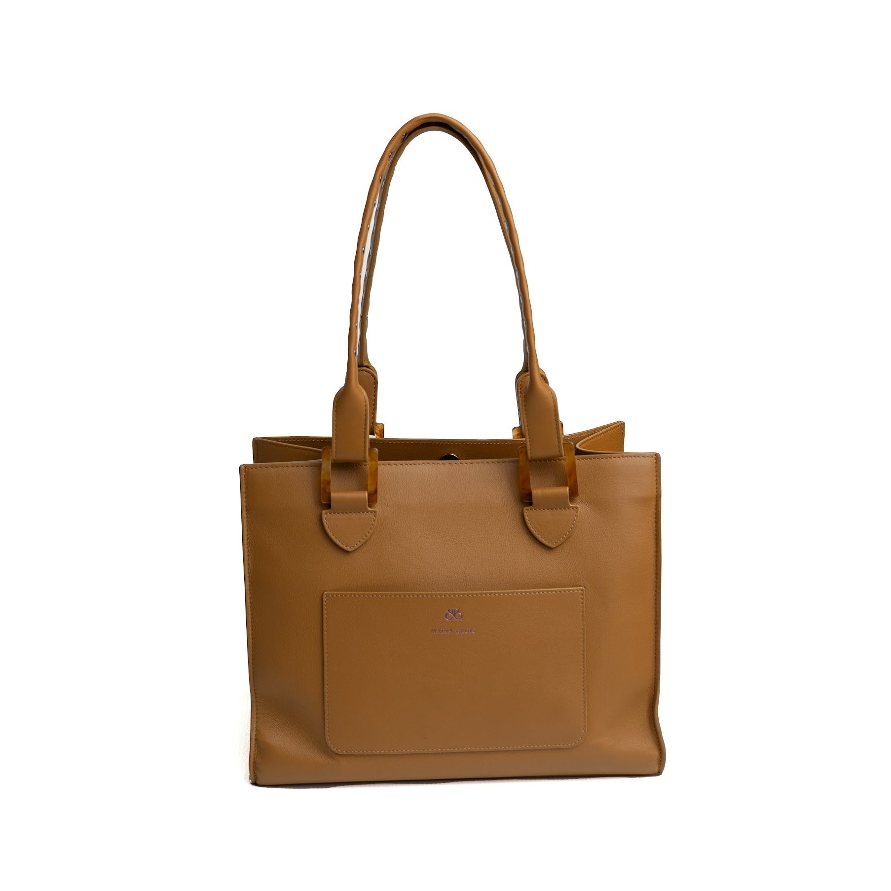 Tote bag Iris - piel napa - Marron