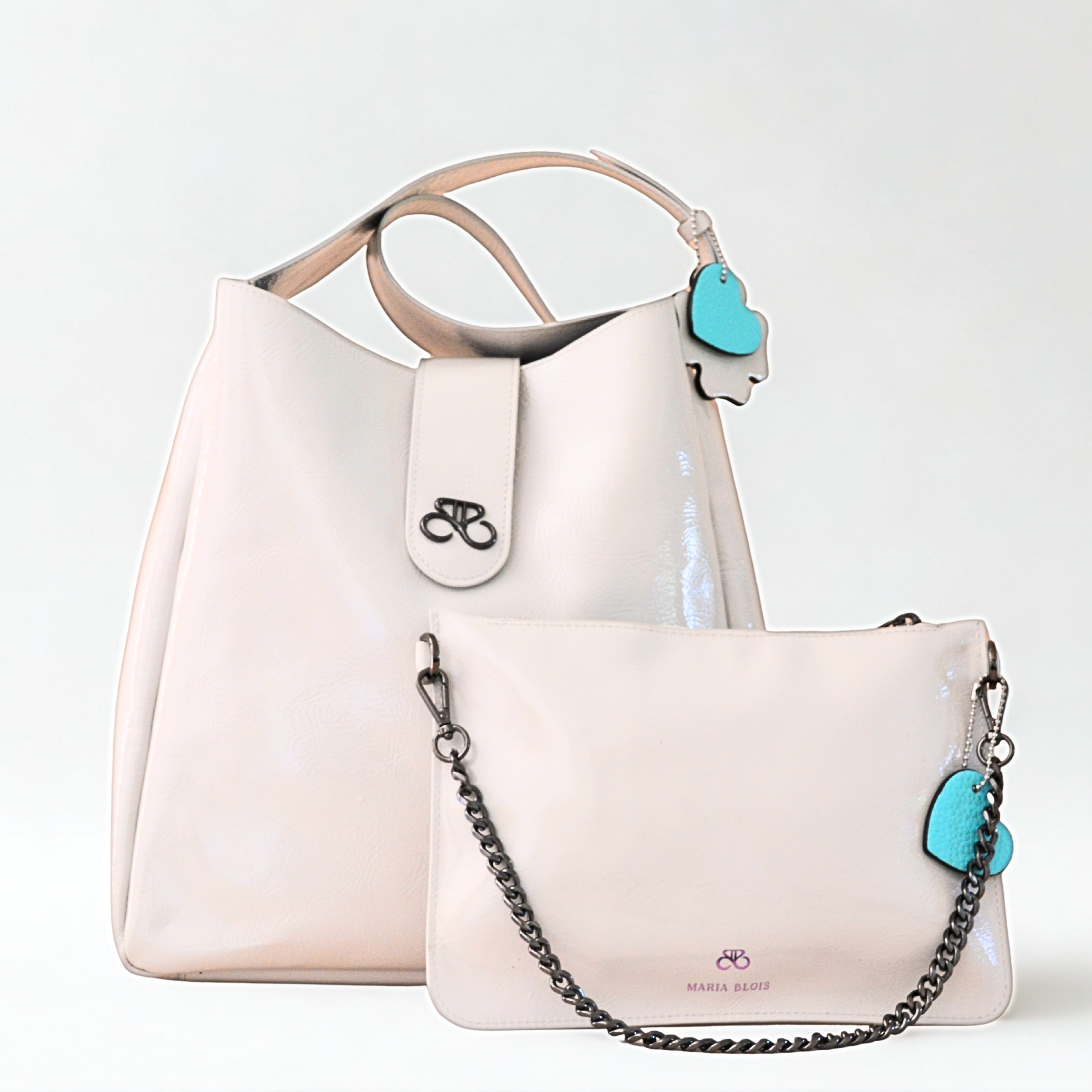 Iris Tote bag - napa leather - Black