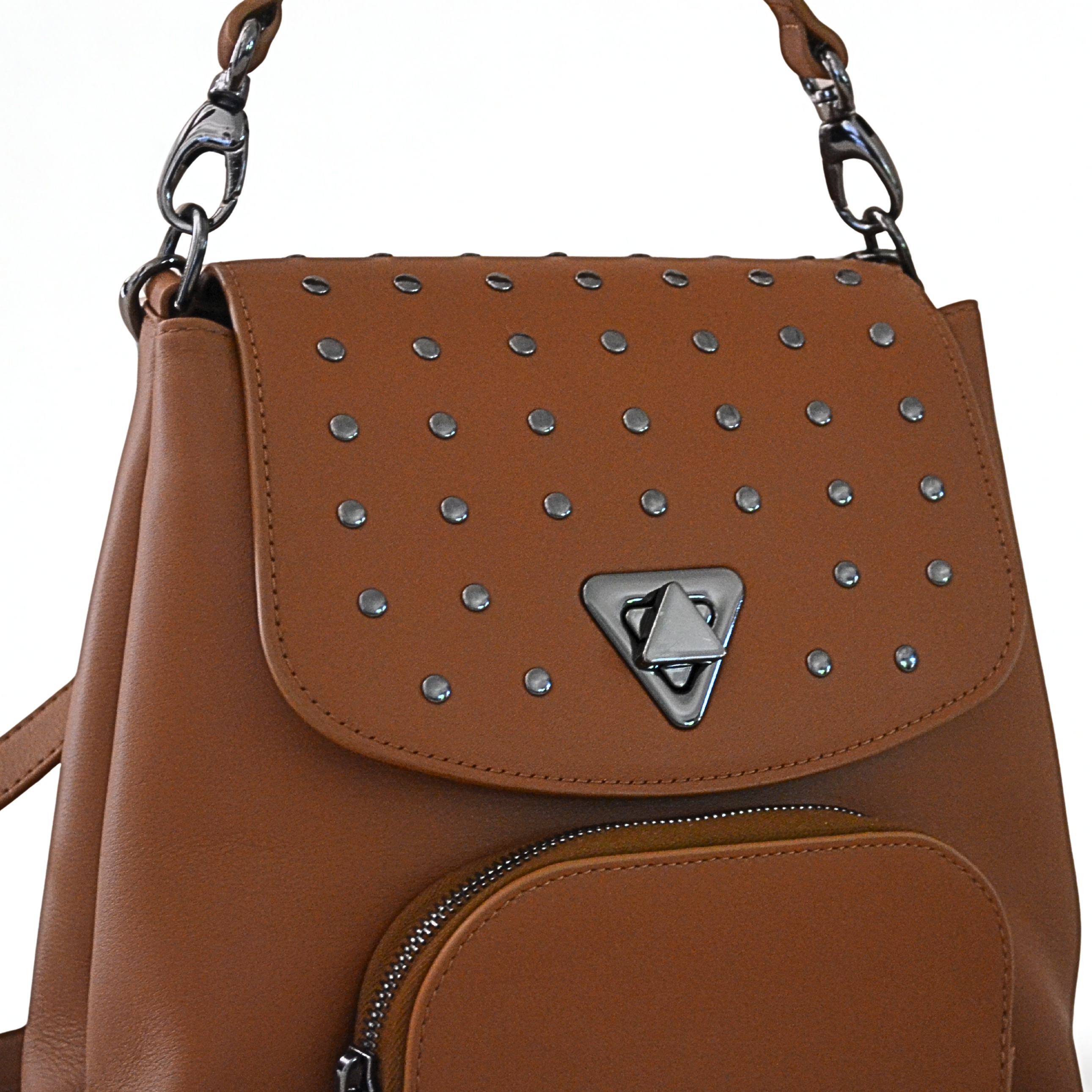 Solapa extra (opcional) con tachas Mochila Anna