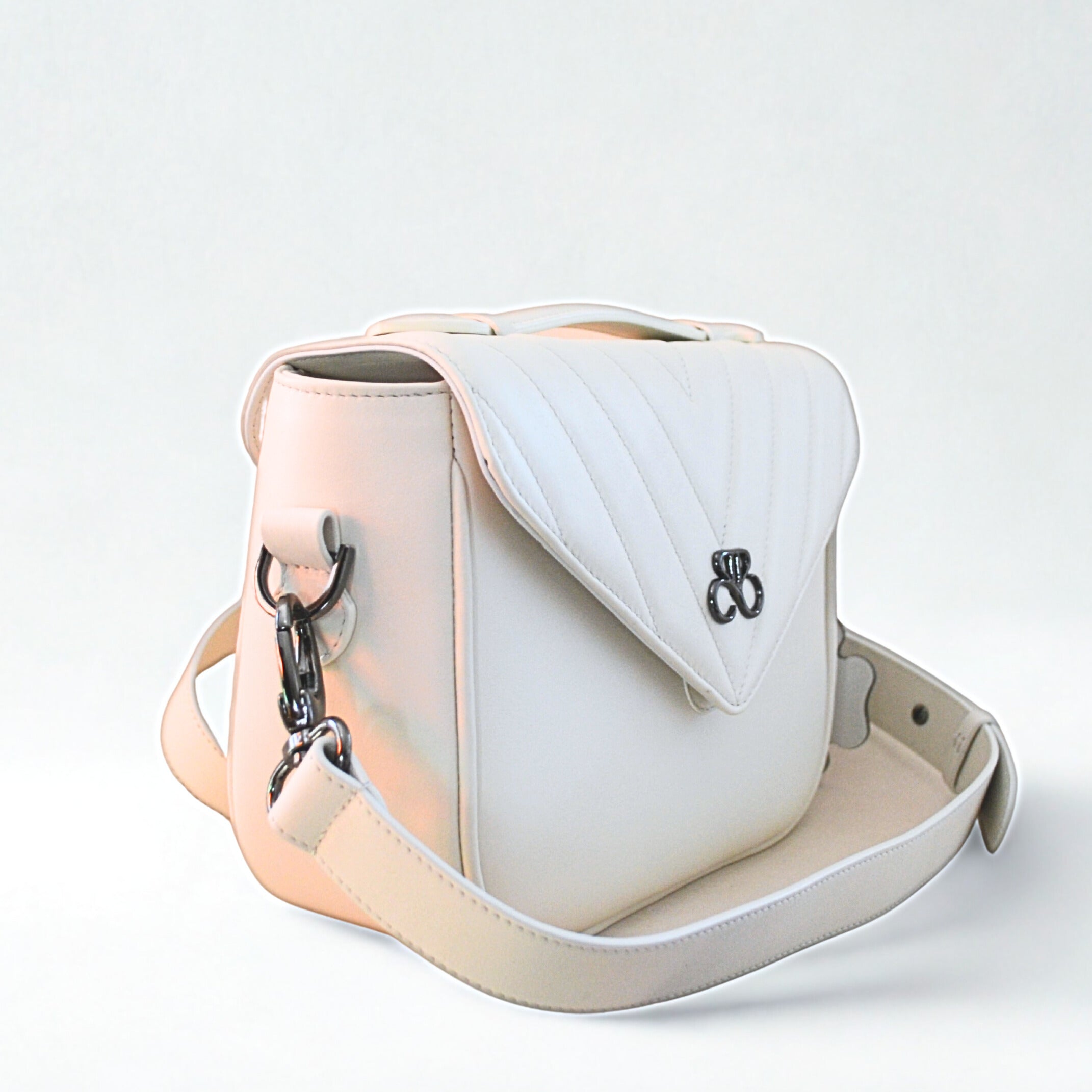 Bolso Bandolera Milan - Velvet - Blanco