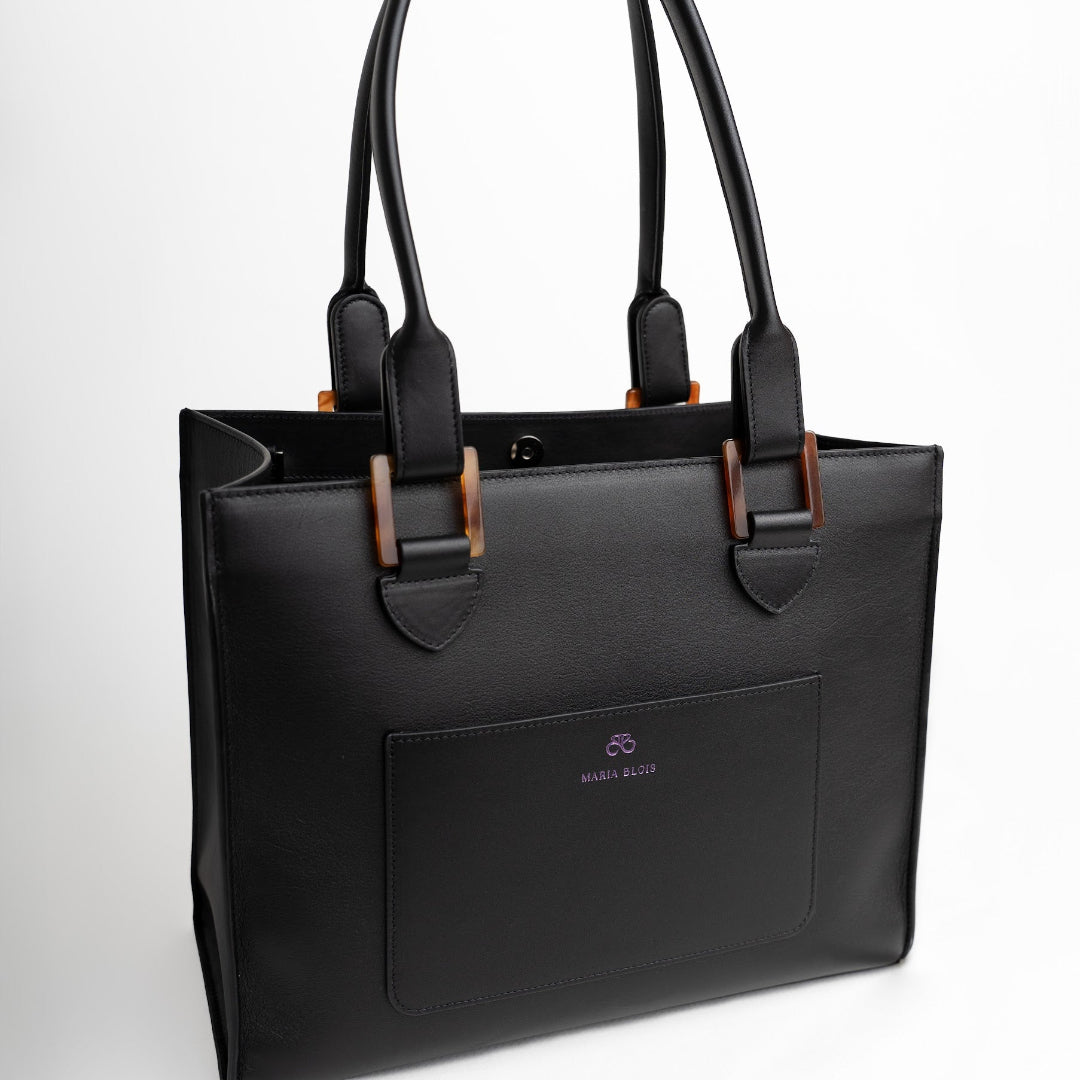 Maria Blois Bolso Tote Iris Negro