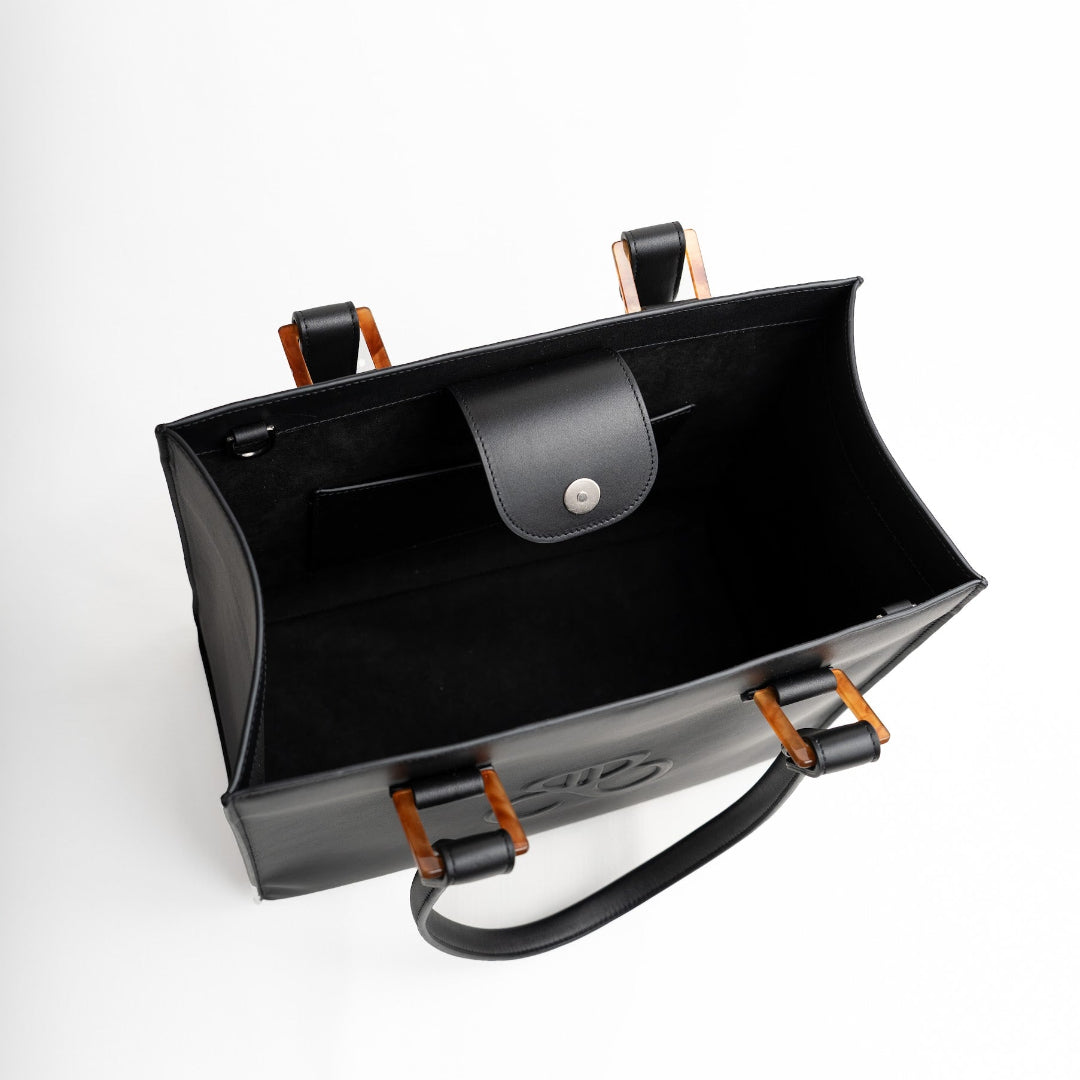 Maria Blois Bolso Tote Iris Negro