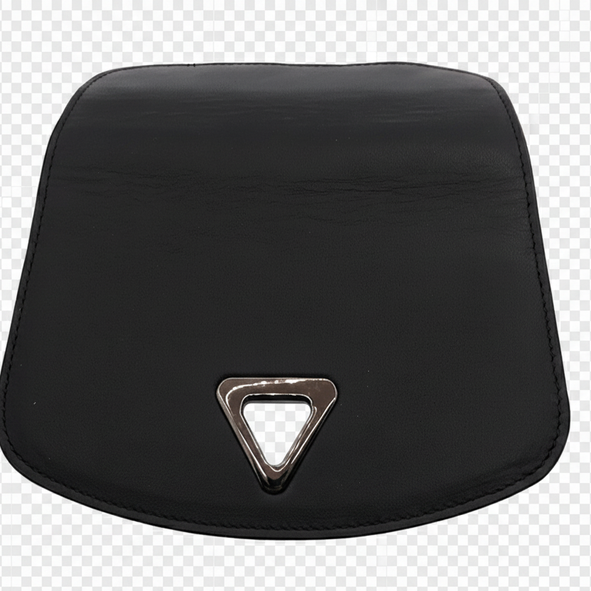 Studded flap - Anna backpack in black nappa leather