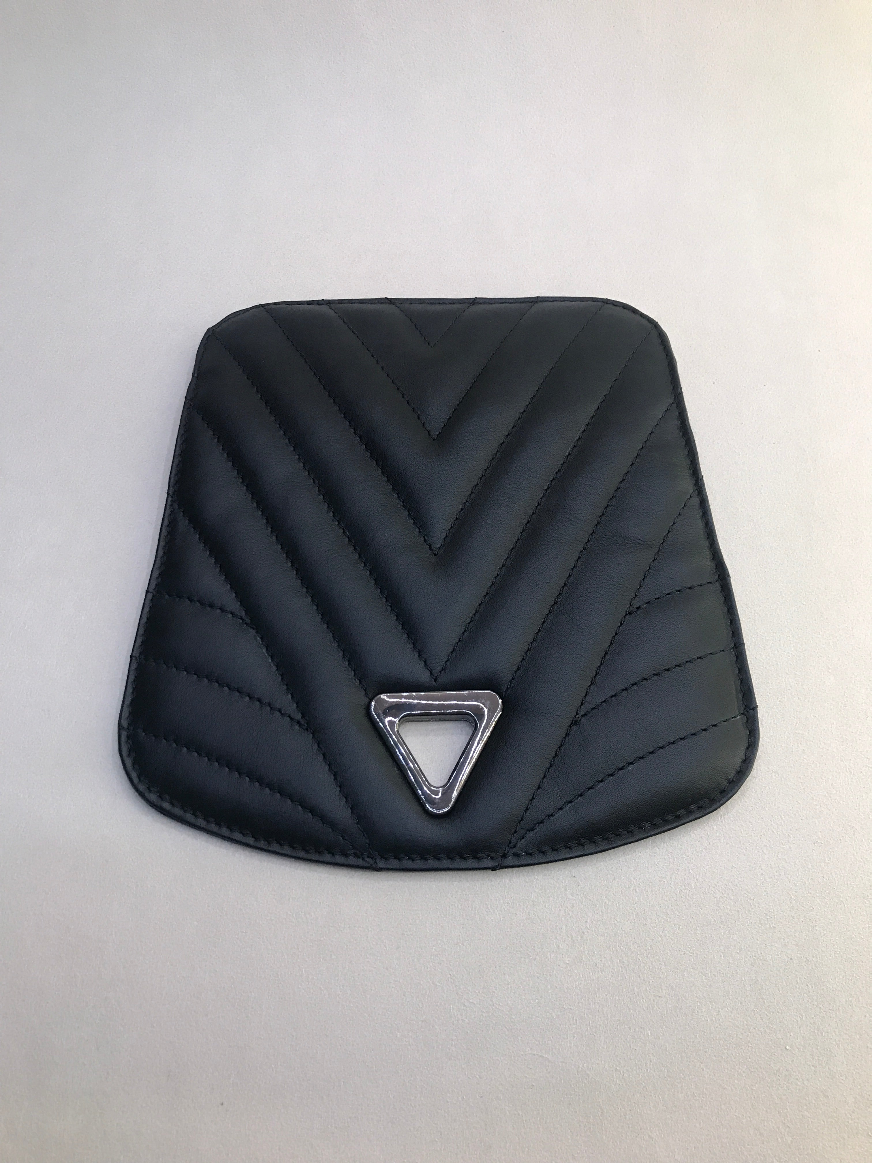 Studded flap - Anna backpack in black nappa leather