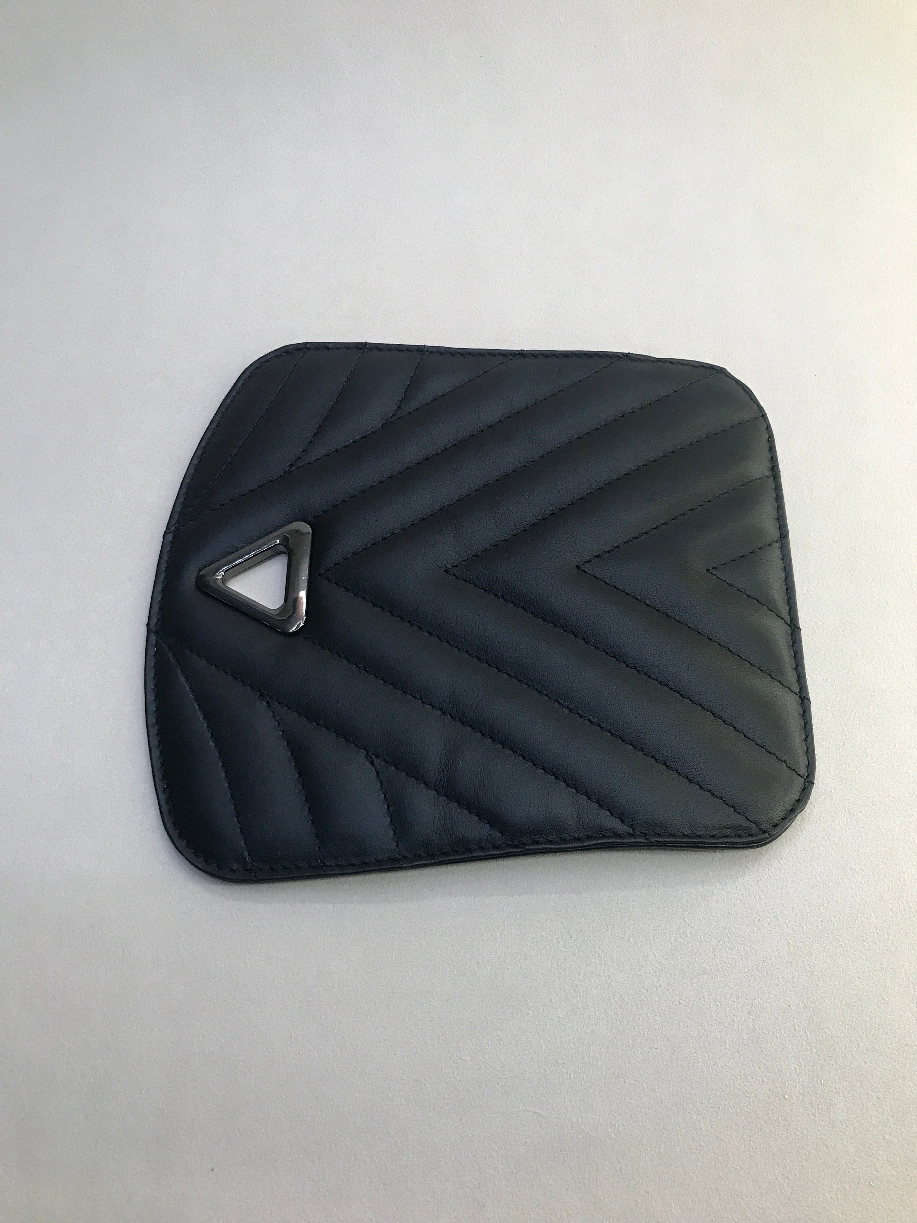 Studded flap - Anna backpack in black nappa leather