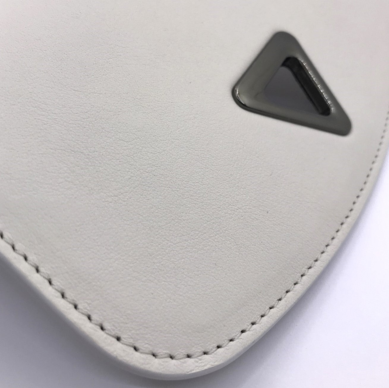 Plain flap - Anna backpack in white nappa leather