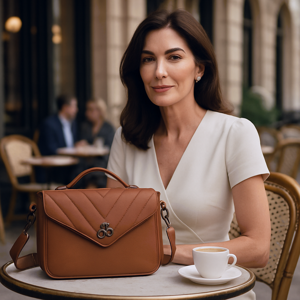 Bolso Bandolera Milan - Velvet - Marron