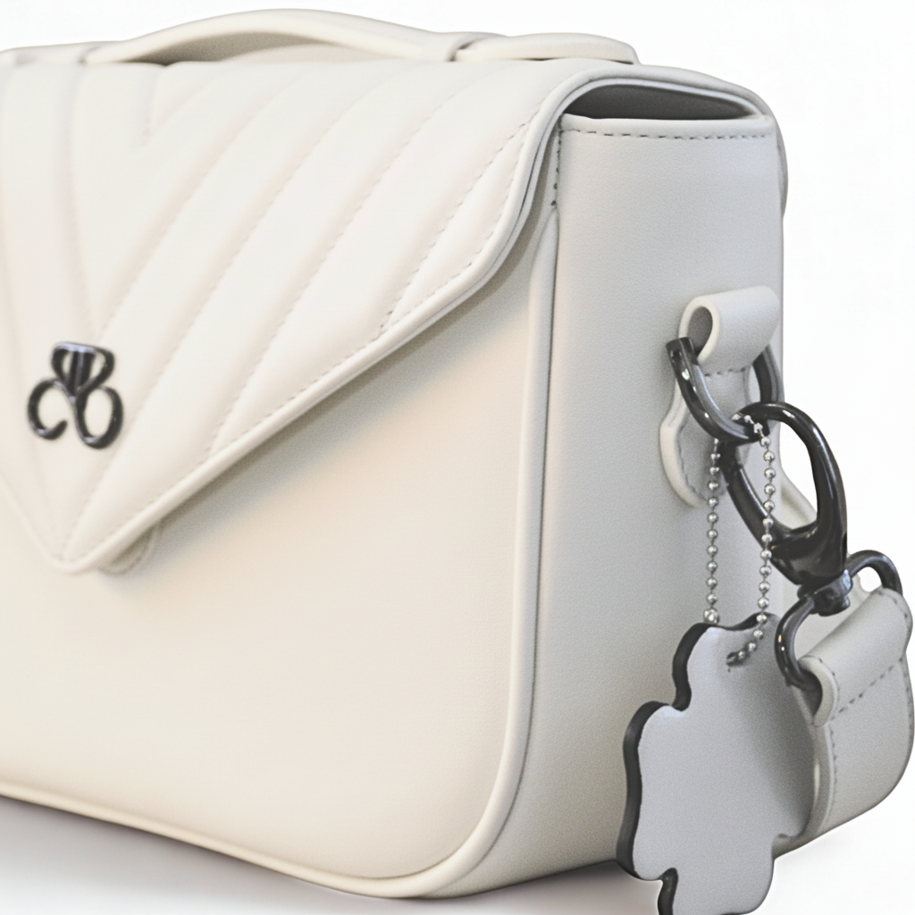 Bolso Bandolera Milan - Velvet - Blanco