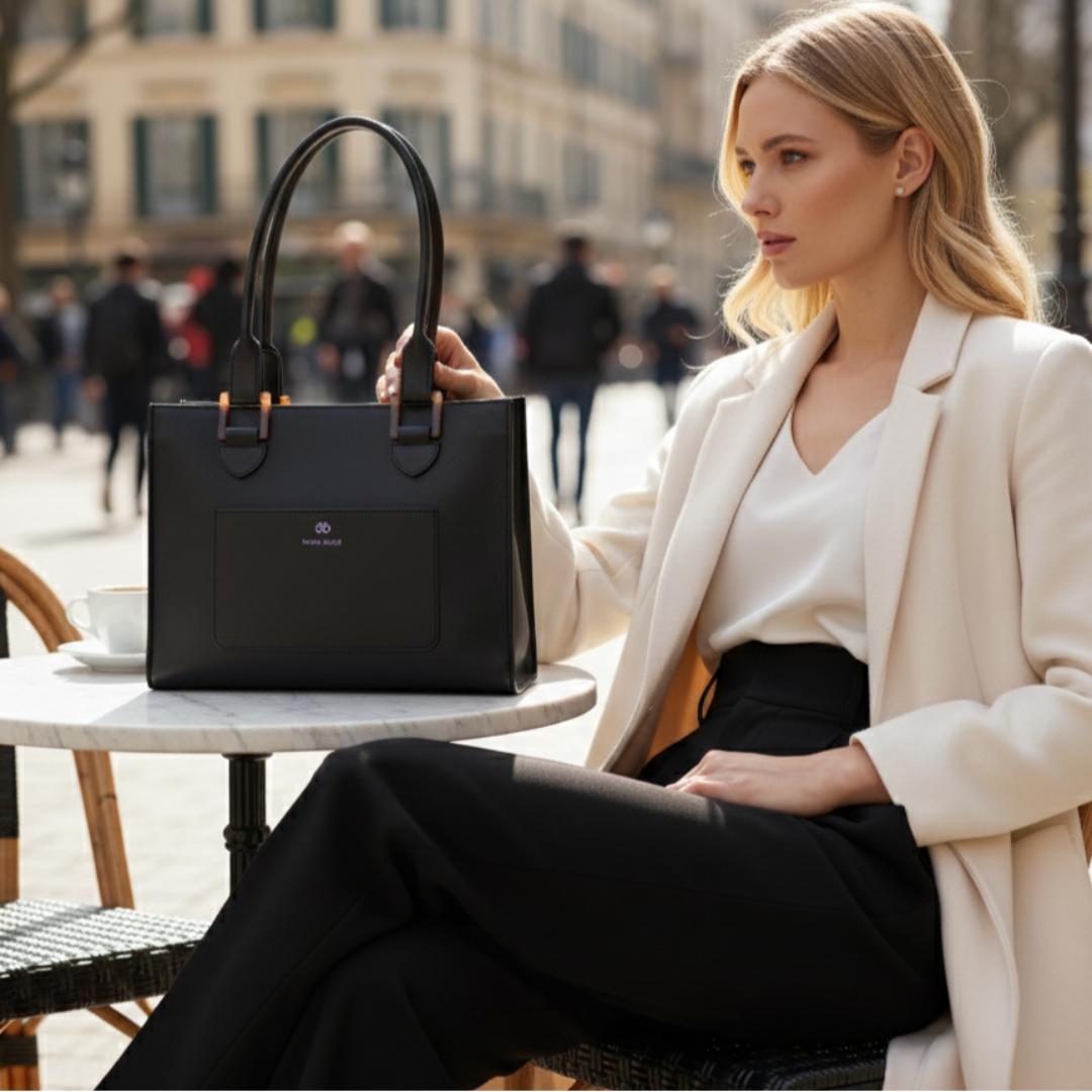 Maria Blois Bolso Tote Iris Negro