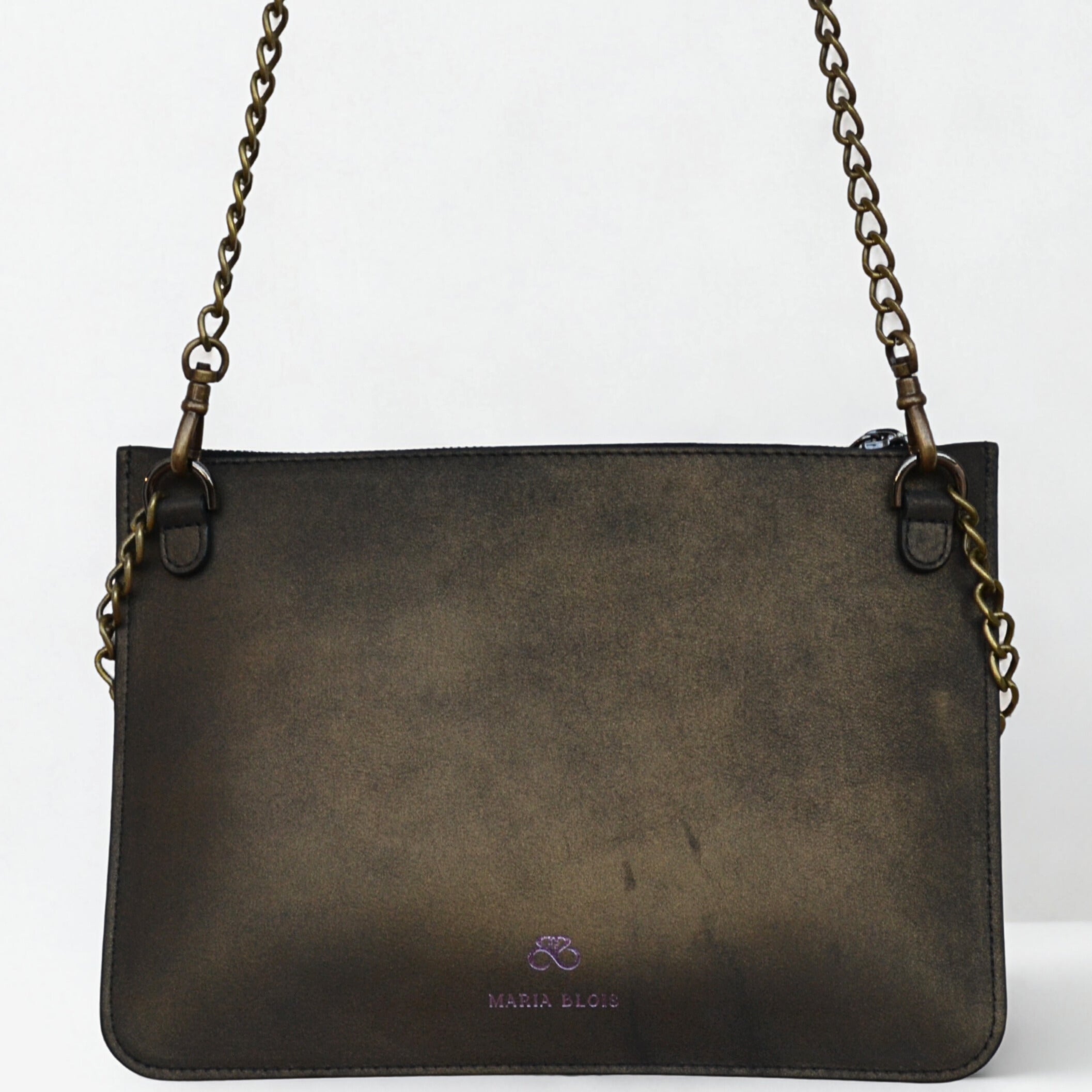 Maria Blois - Clutch Bronce viejo con tachas