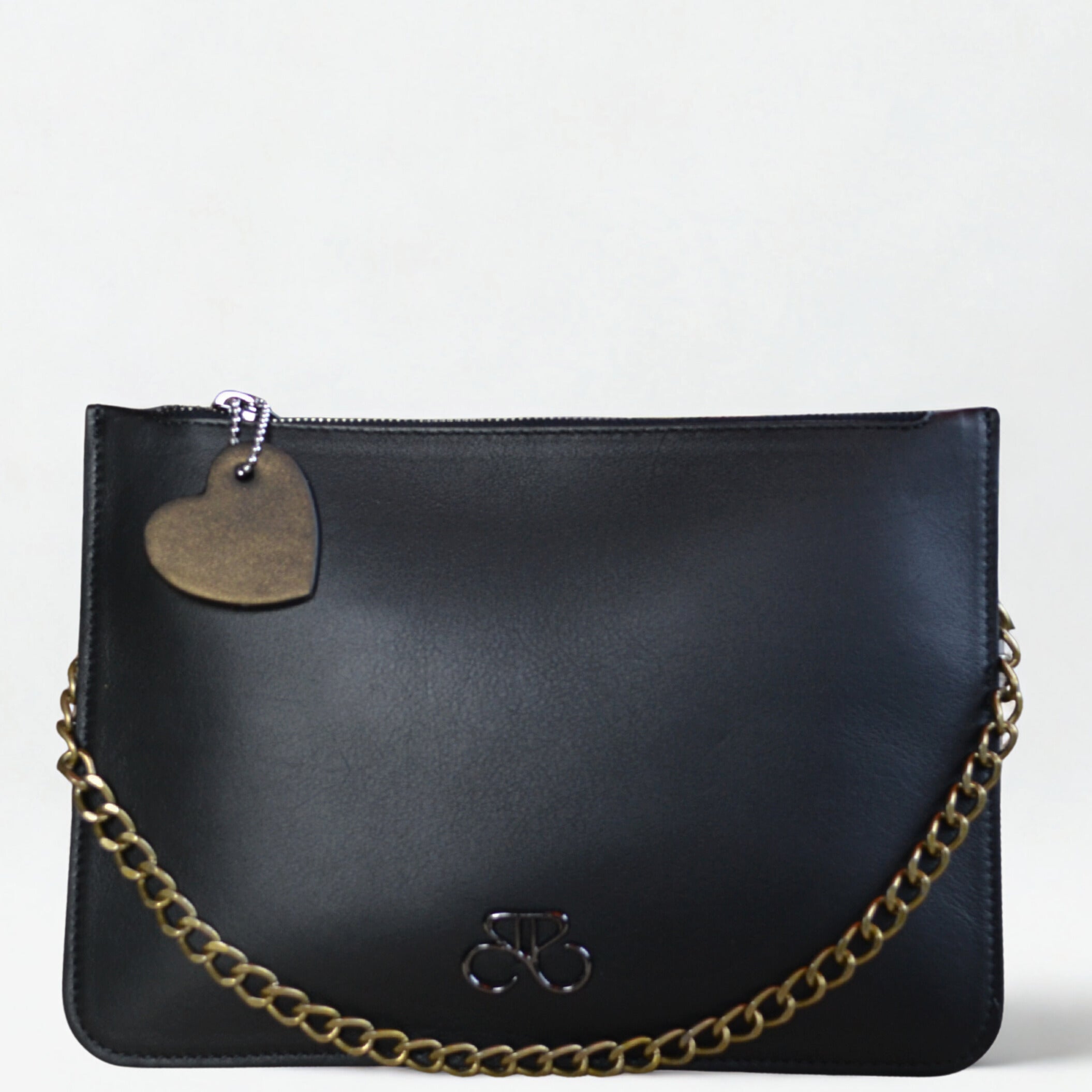 Maria Blois - Clutch Ginebra - negro piel napa liso