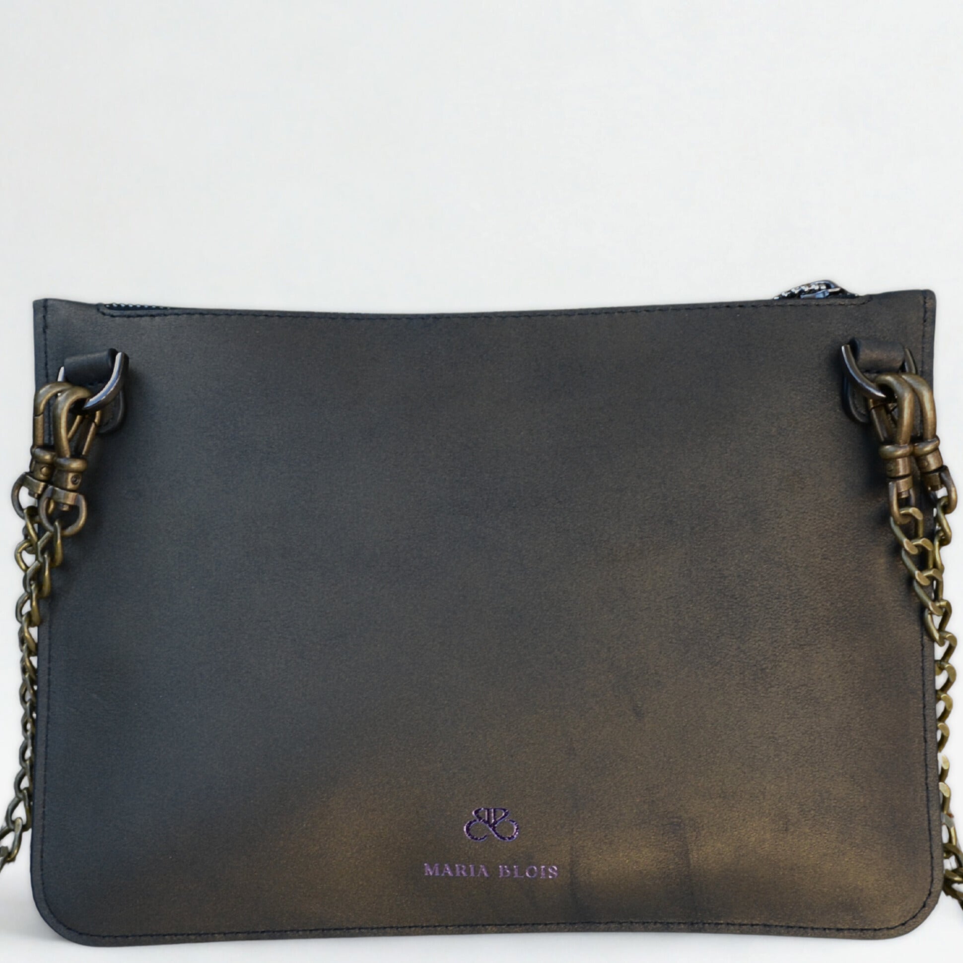 Maria Blois - Clutch Bronce viejo liso