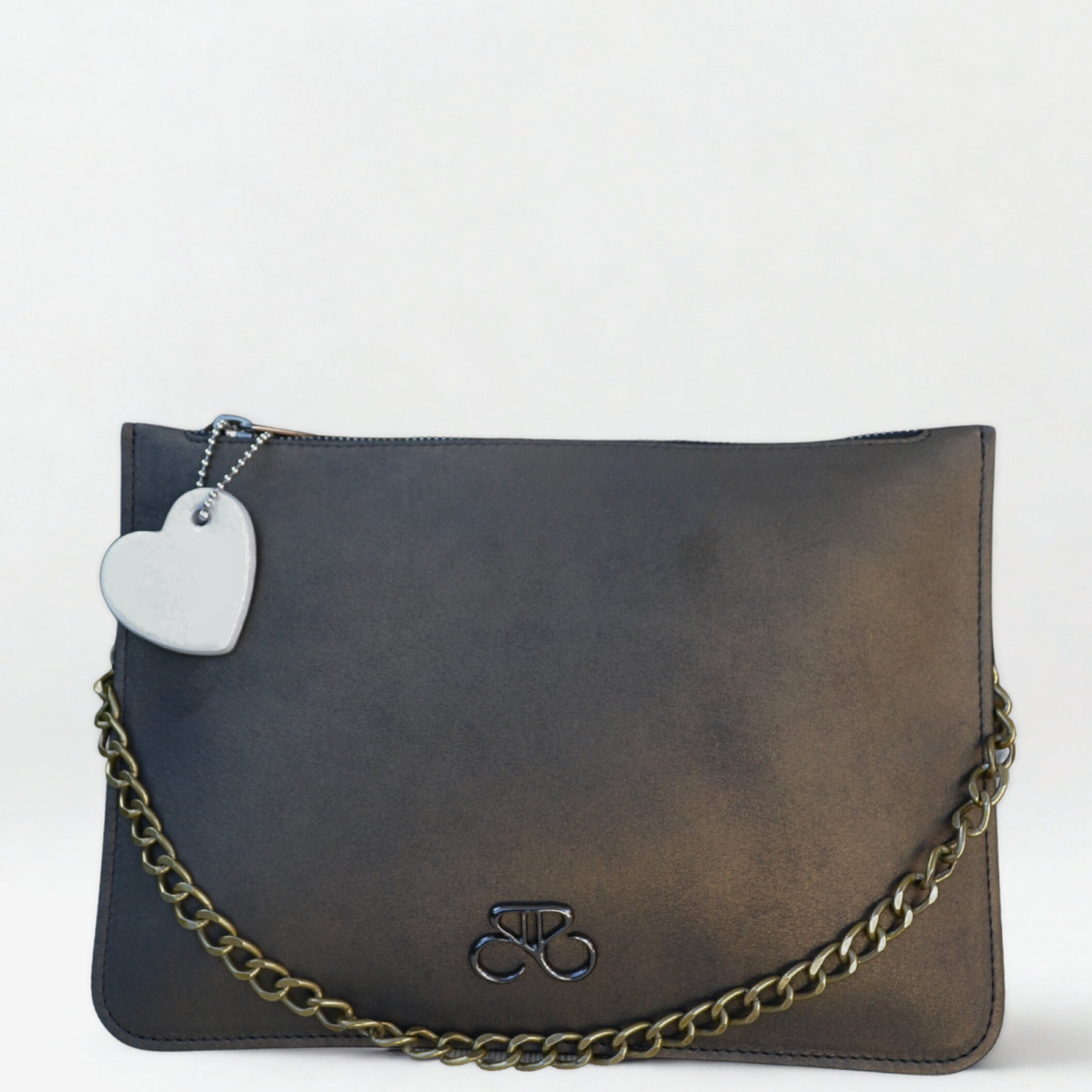 Maria Blois - Clutch Bronce viejo liso