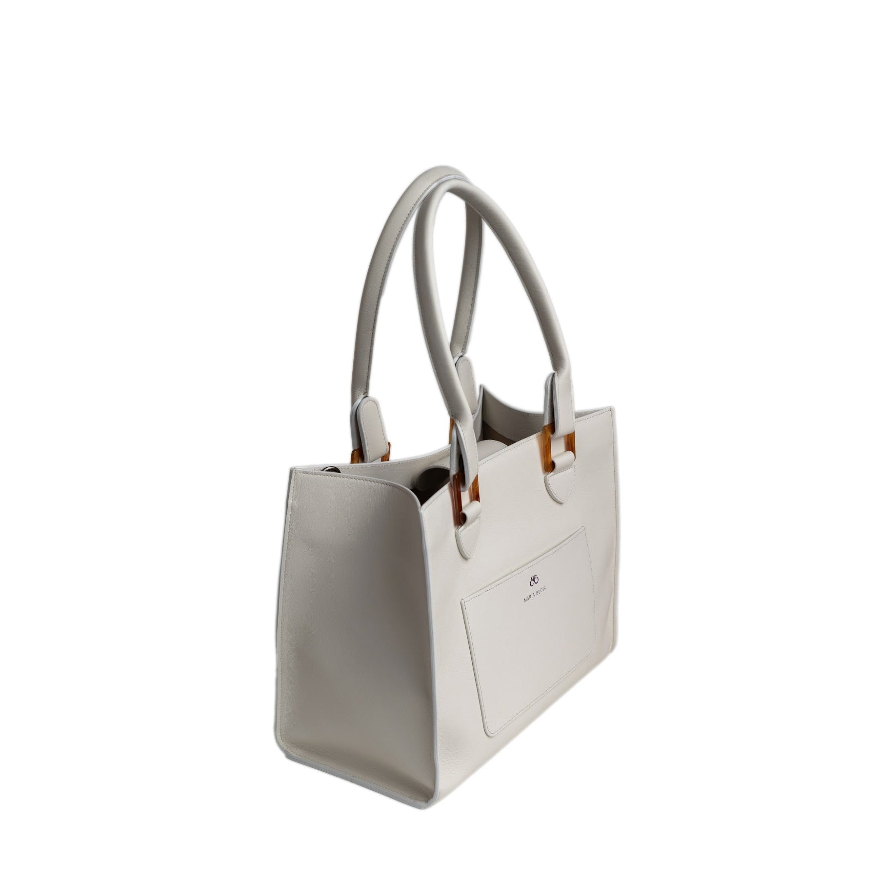 Tote bag Iris - piel napa - Blanco