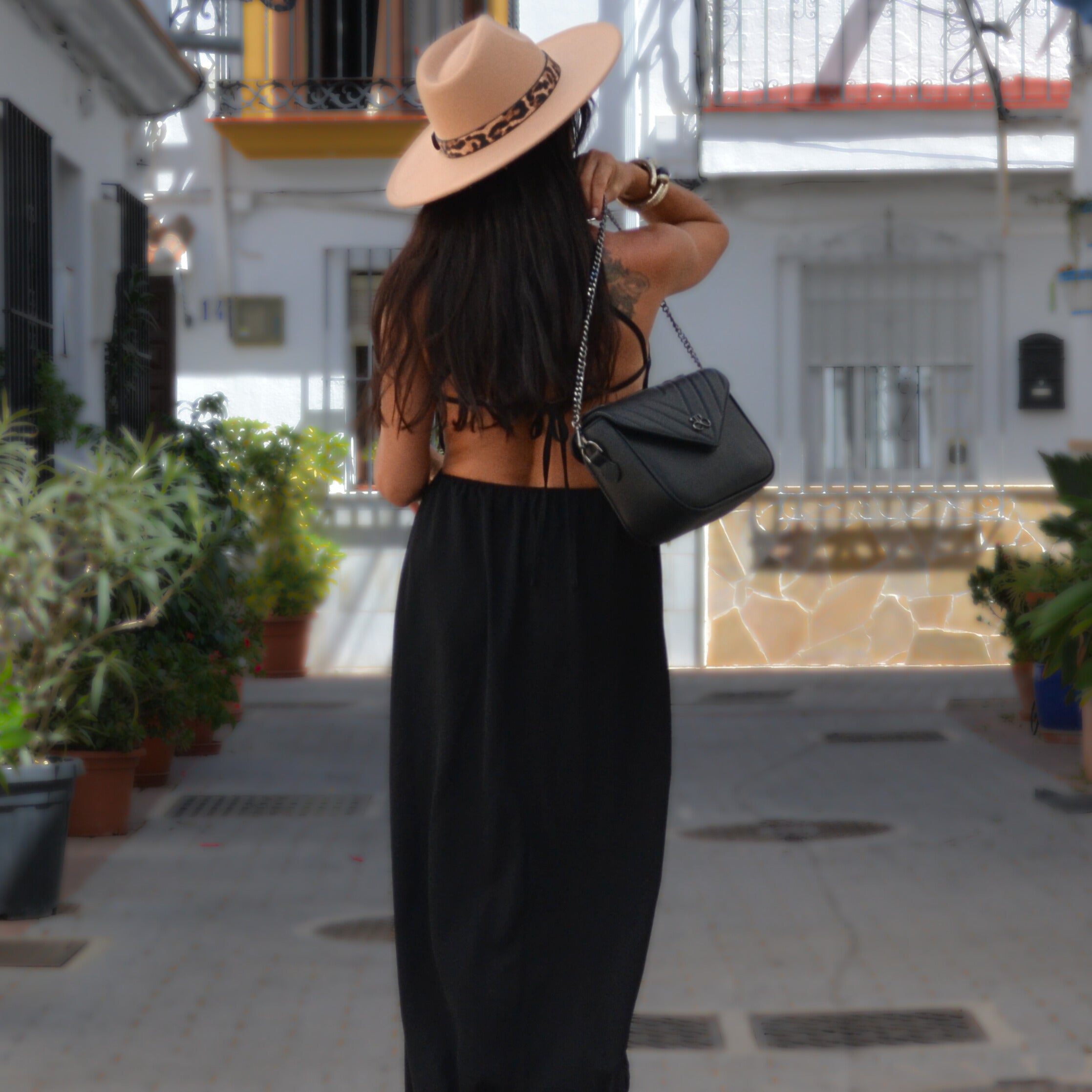 Bolso Bandolera Milan - Velvet - Negro