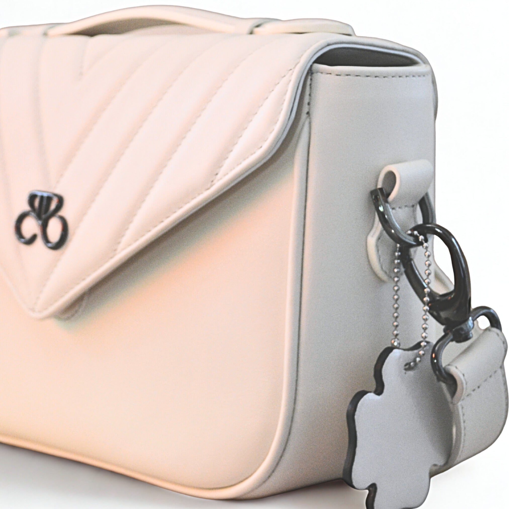 Bolso Bandolera Milan - Velvet - Blanco