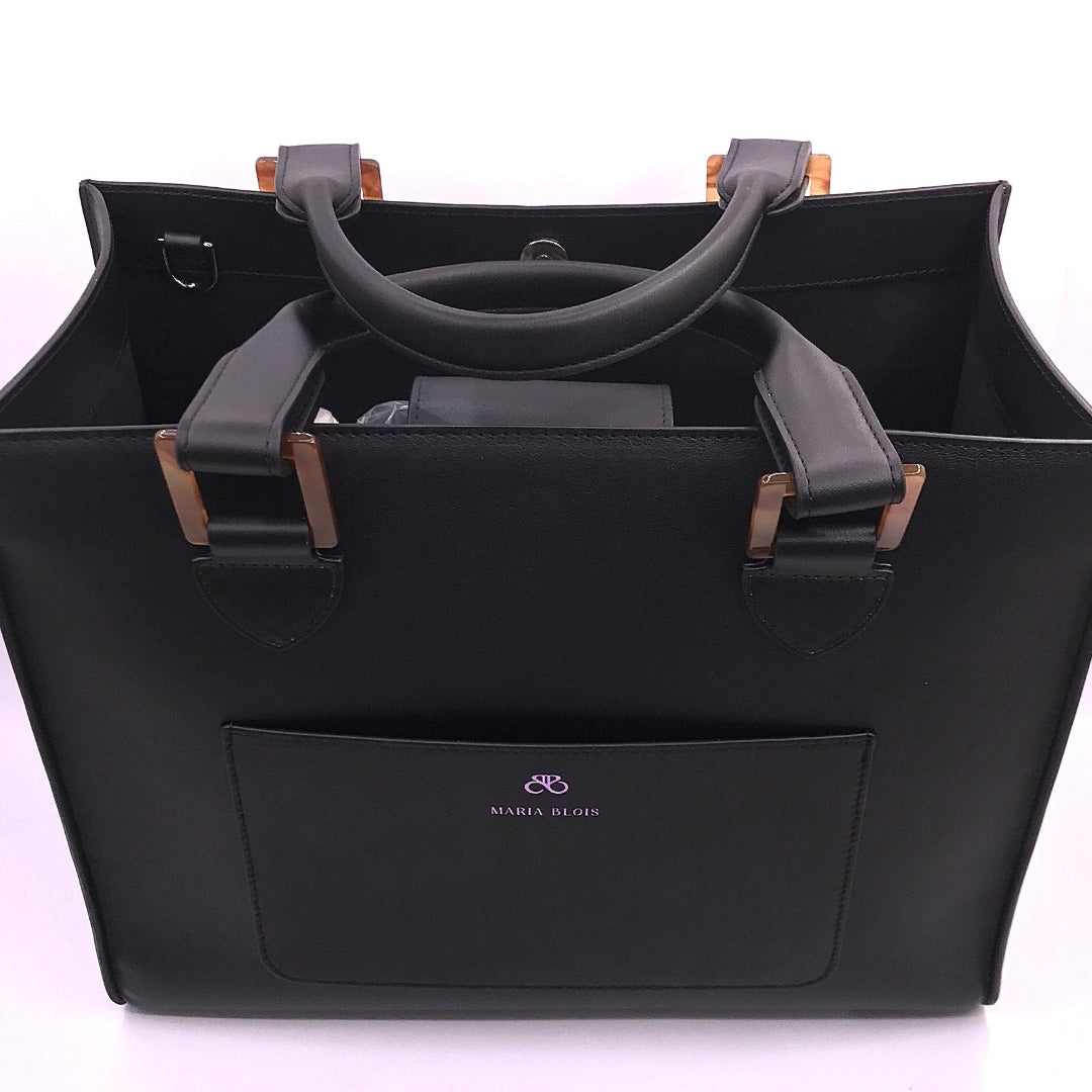 Maria Blois Bolso Tote Iris Negro