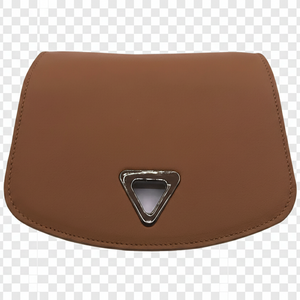 Solapa lisa - Mochila Anna en piel napa Marron