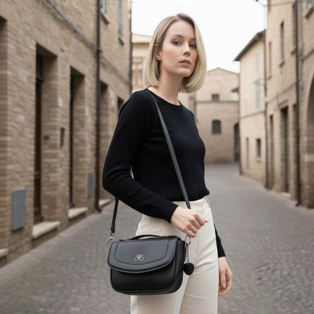 Bolso Bandolera Milan - Block - Negro